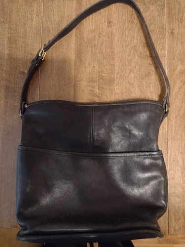 Vintage coach black leather - vintage,